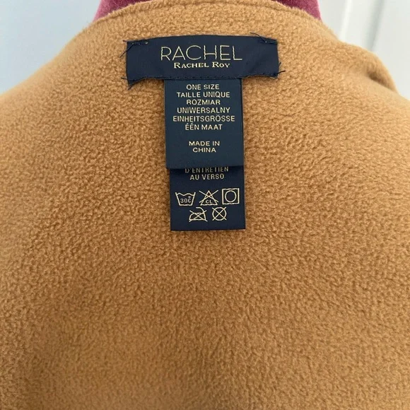 Rachel Rachel Roy reversible poncho blanket shawl - Picture 8 of 11